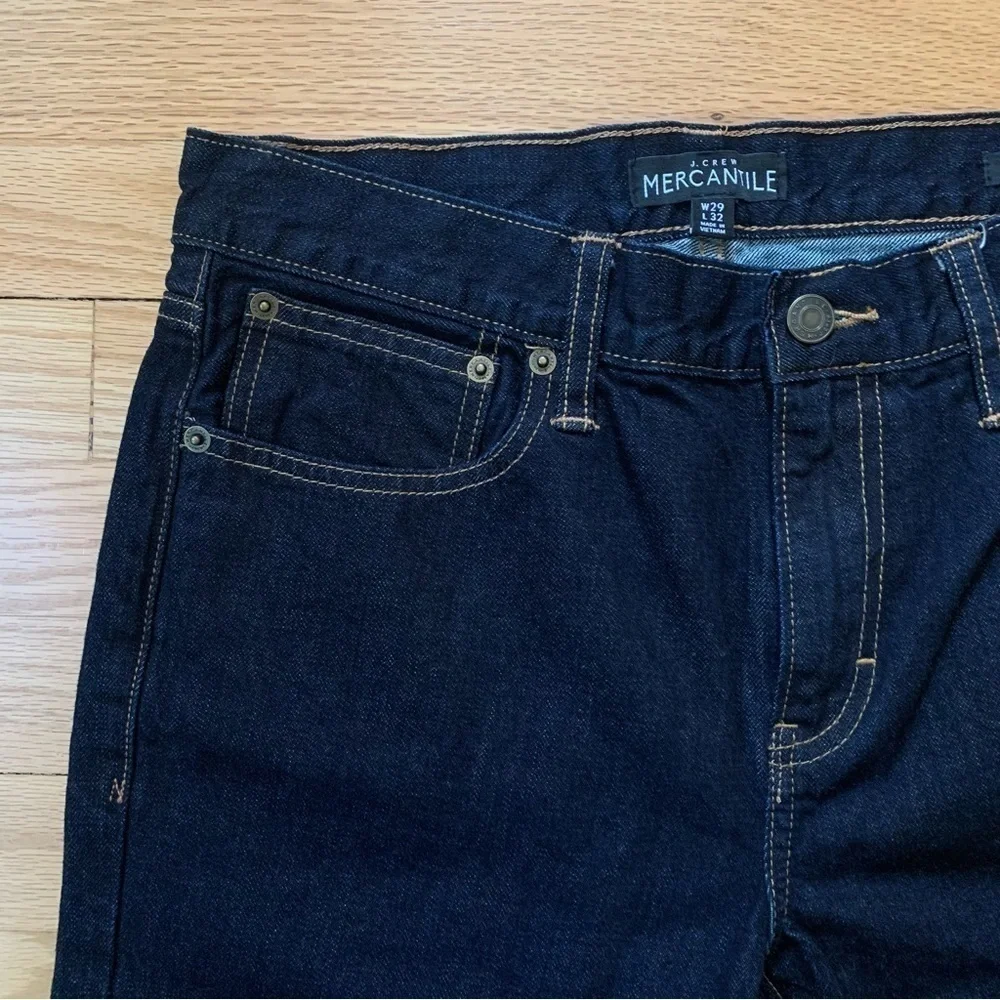 J. Crew Mercantile Slim Fit Dark Wash Jeans Size 29 Style J7568